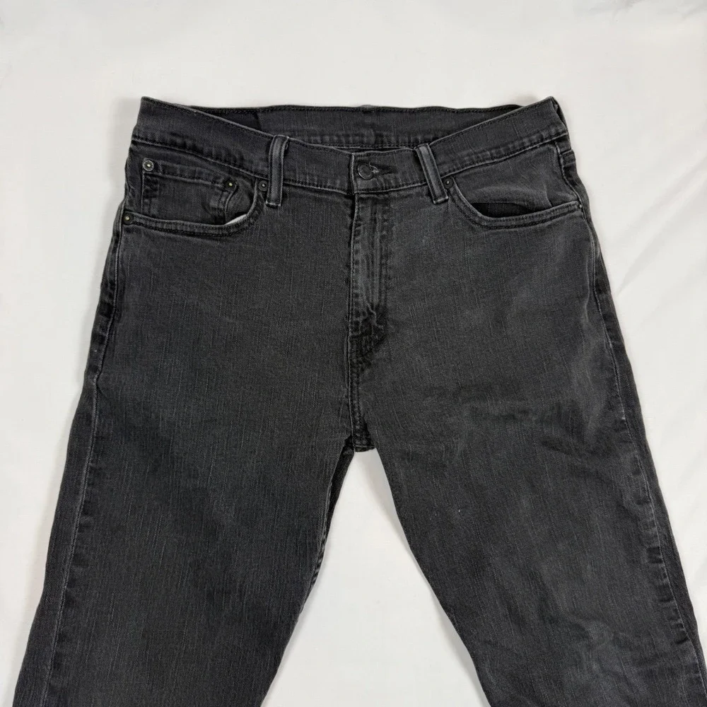Levis 508 Regular Tapered Fit Jeans Mens 32x32 Faded Black Denim 05521-0009